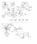 Controls Fuel Tank Governor Springs Diagram and Parts List for 256422-1070-E1  Briggs and Stratton Engine